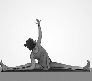Yoga Vorbeuge Seitneige