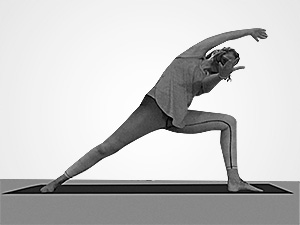Yoga offener Winkel